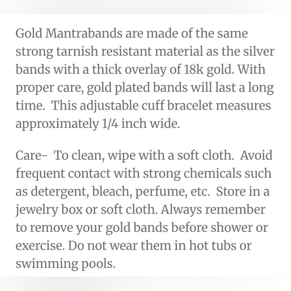 MantraBand Fearless Gold Open Cuff Bracelet NWT - Picture 5 of 5